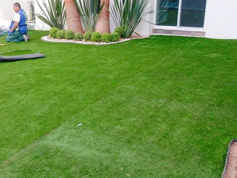 Instalación Césped Sintético Exterior México