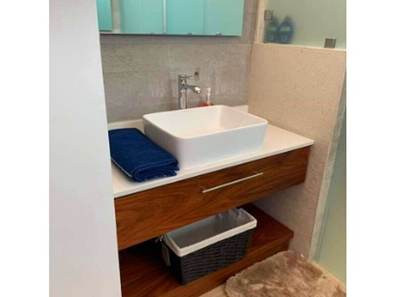 Mueble baño lavamanos madera