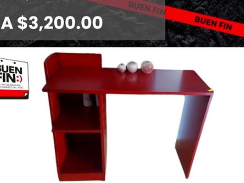 Escritorio minimalista madera 