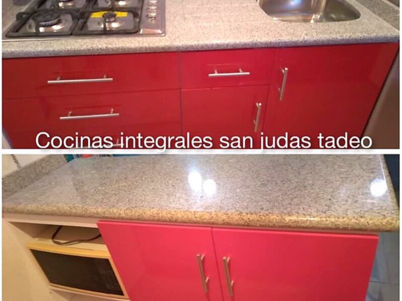 Cocinas Cubierta Formaika rojo CD. MX