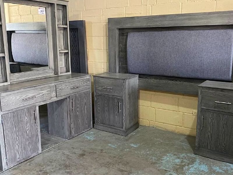 Vannity gris madera dormitorio