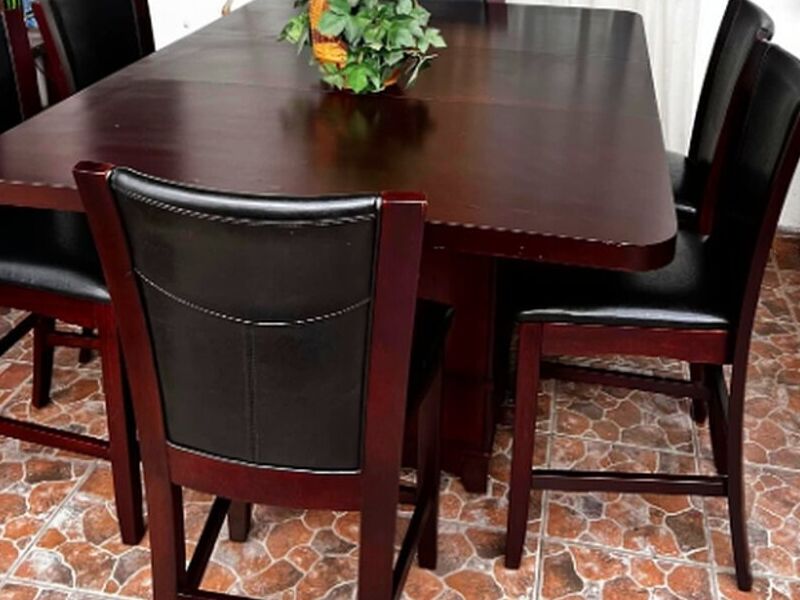 Comedor 6 sillas mesa rectangular madera