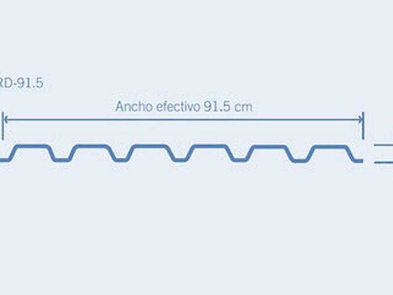 ACERO GALVANIZADO ACANALADO TRD-91.5