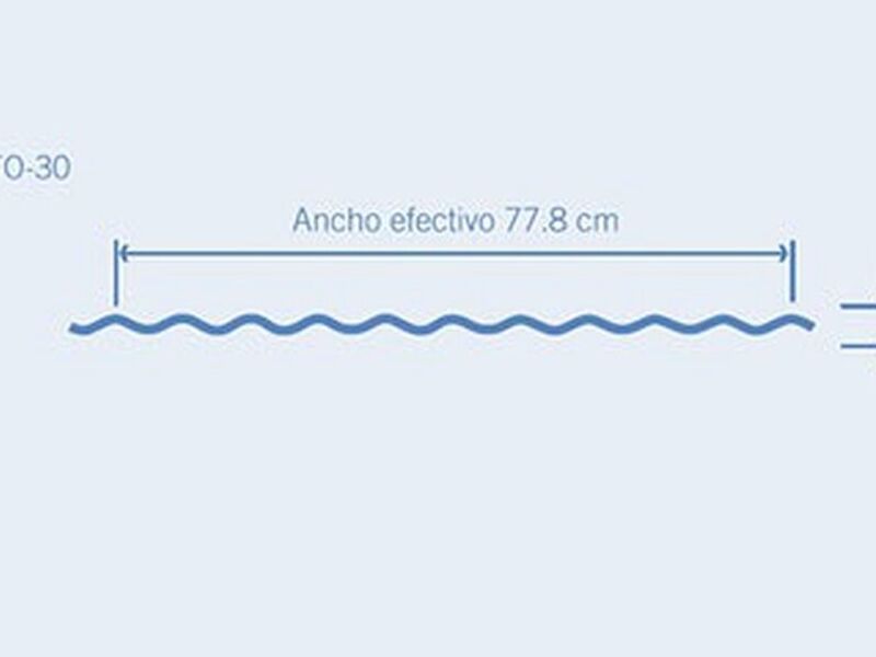 ACERO GALVANIZADO ONDULADAS O-30
