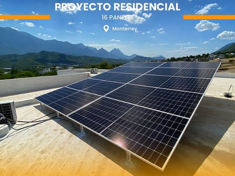 Panel solar 16  paneles Monterrey 2