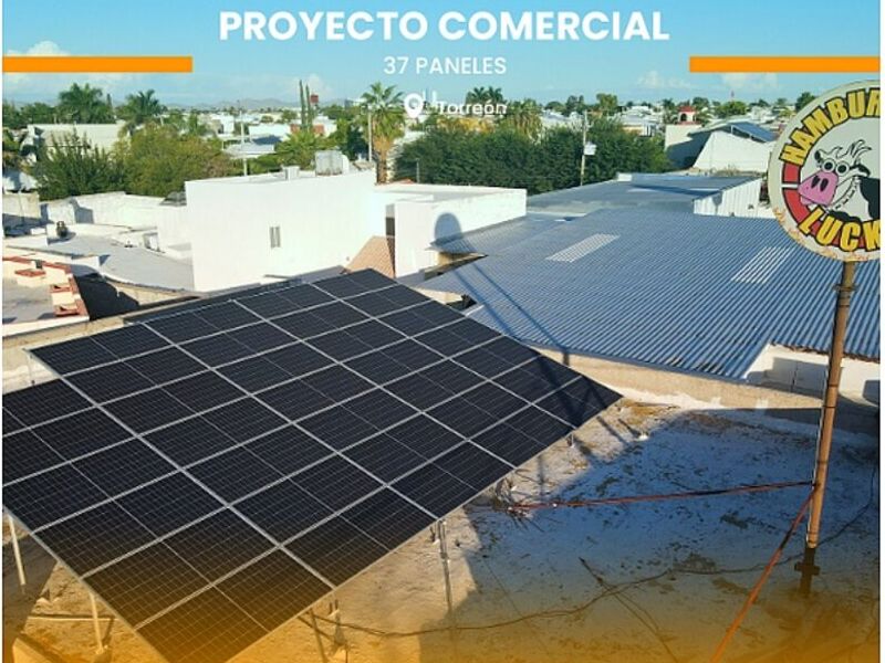 Panel solar 37 paneles Monterrey