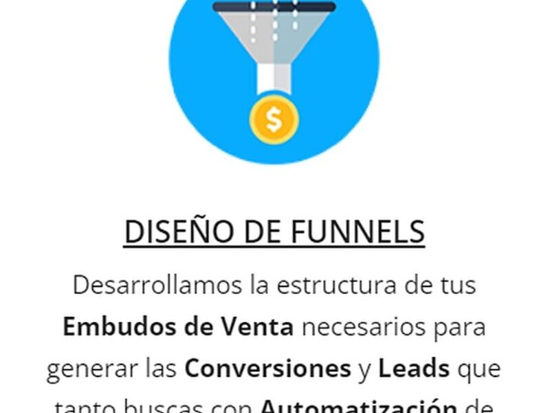 DISEÑO FUNNELS MÉXICO 
