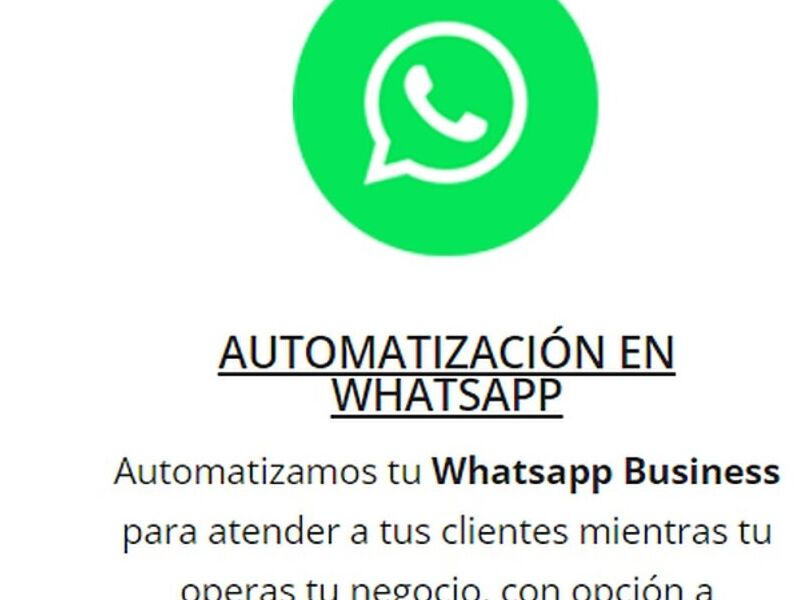 AUTOMATIZACIÓN WHATSAPP MÉXICO 