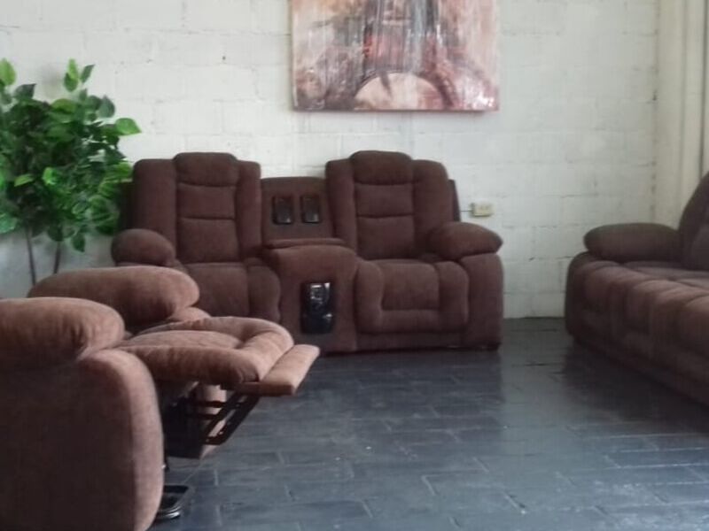 Juego Sillones 321 Reclinables Metepec