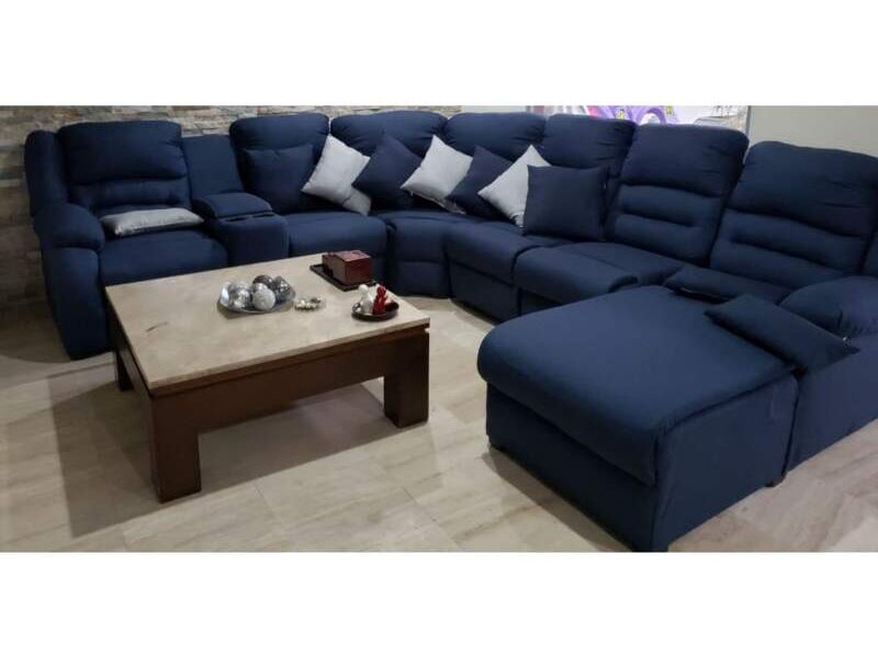 Juego Sillones Modulares Azules Metepec