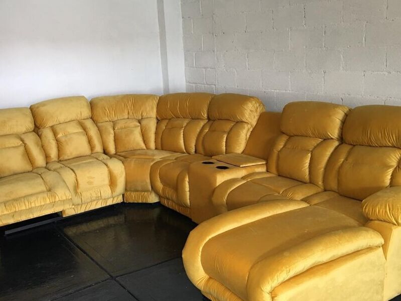 Juego Sillones Modulares Amarillo Metepec
