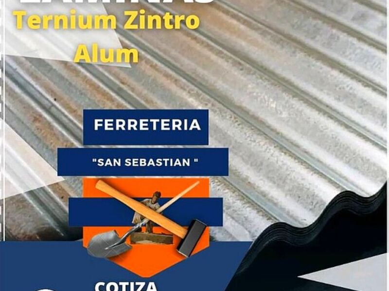 Láminas Ternirum Zintro Alum México 