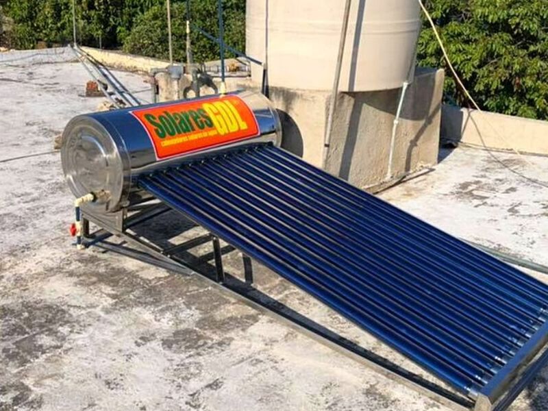 Calentador solar 10 tubos-México