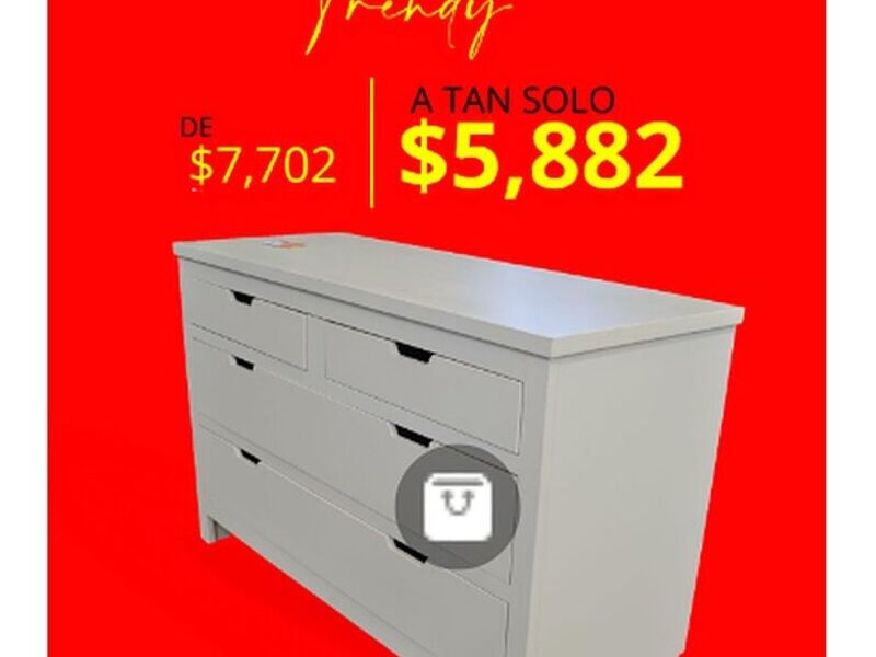 Tocador Aleza trendy blanco