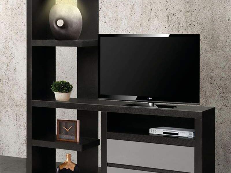 Mueble Televisión Estantería Negro Morelos