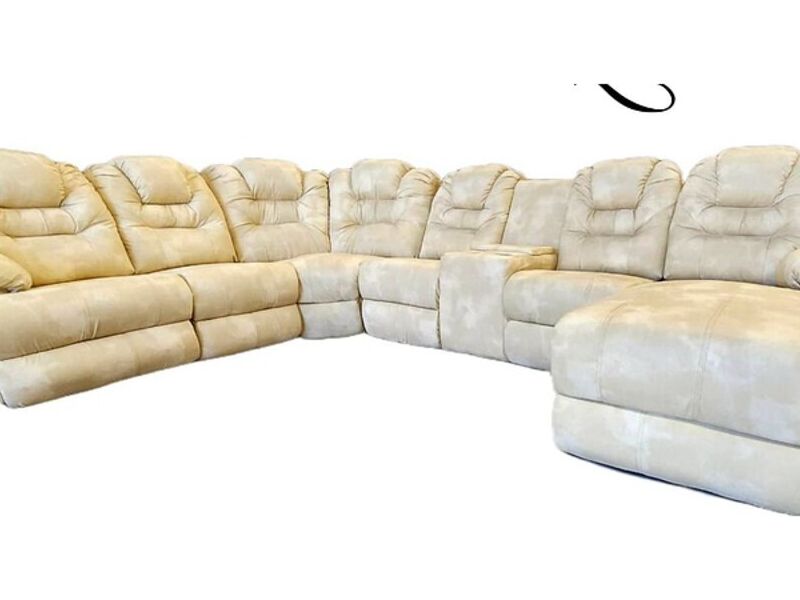 Sofa blanco cuerina MX