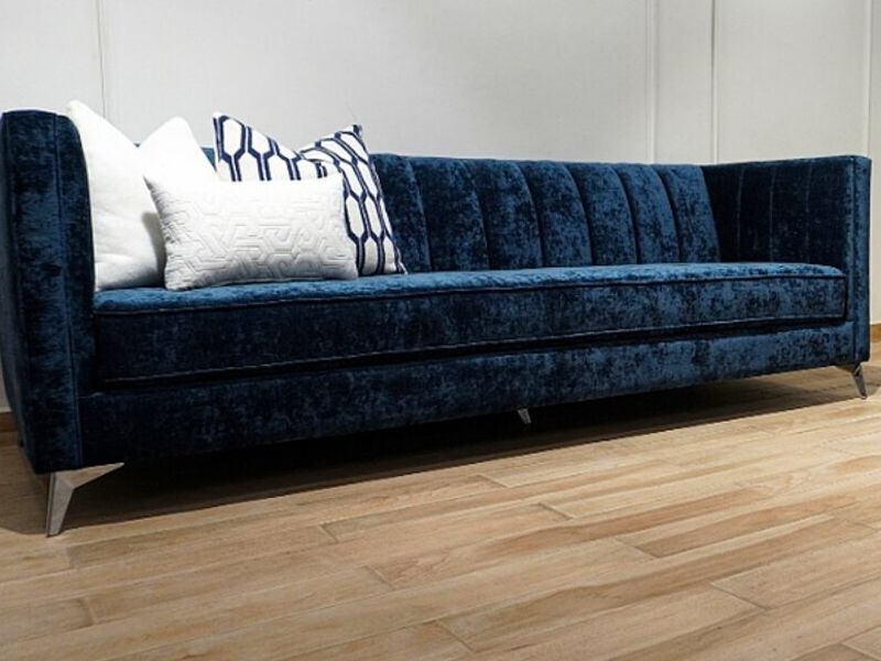 Sofa Color Azul Eléctrico Mexico