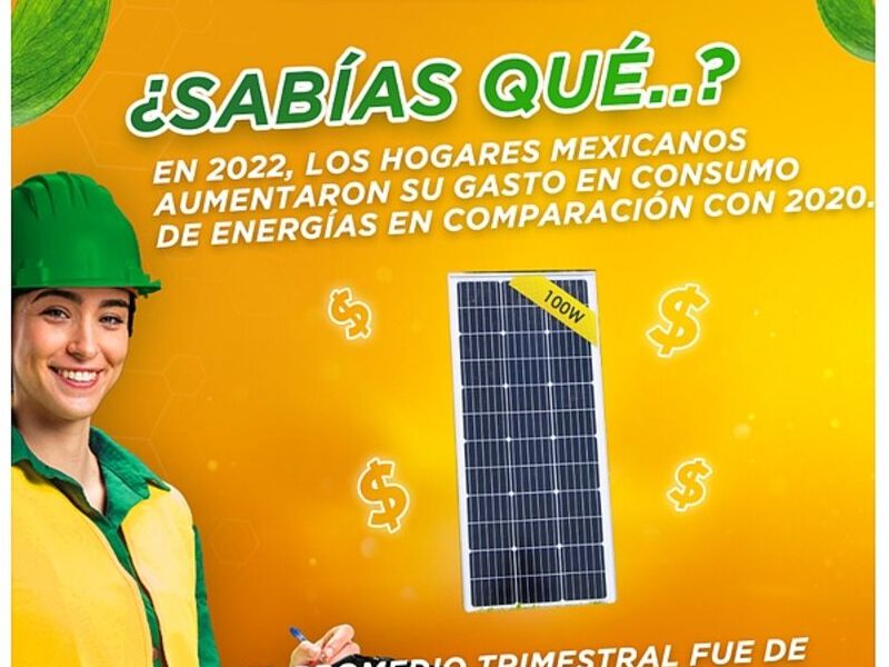 Paneles solares de 100 W-México