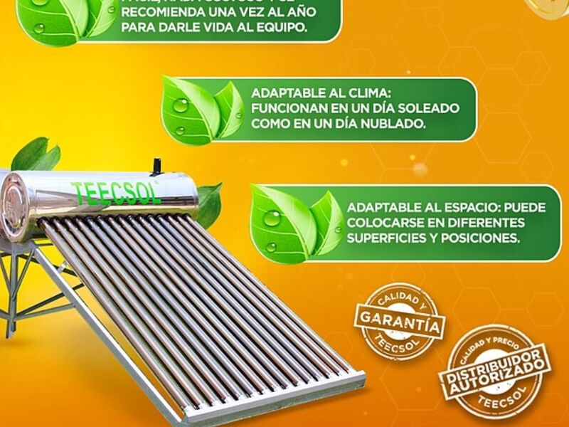 Calentador solar 15 tubos-Puebla