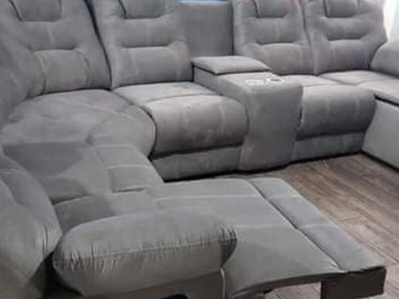 Sillones Modulares Reclinable Gris Ecatepec