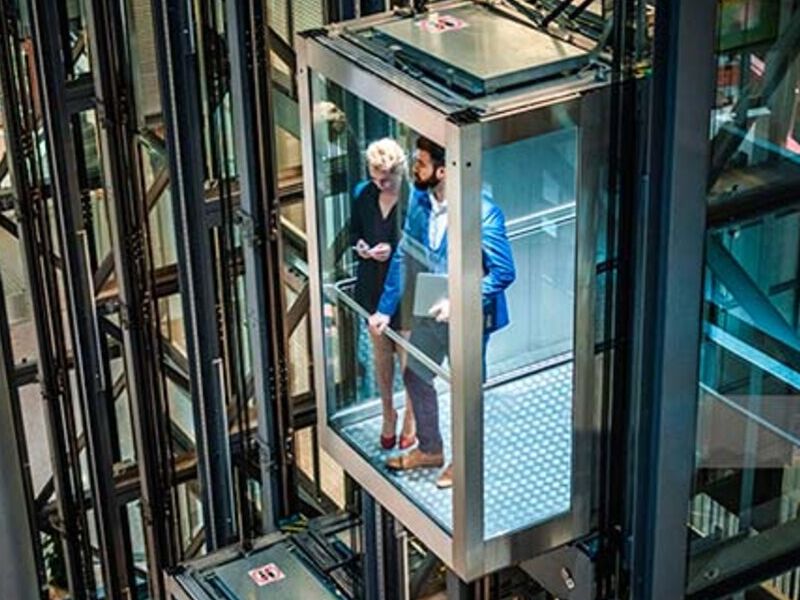 Ascensor de pasajeros exteriores en México