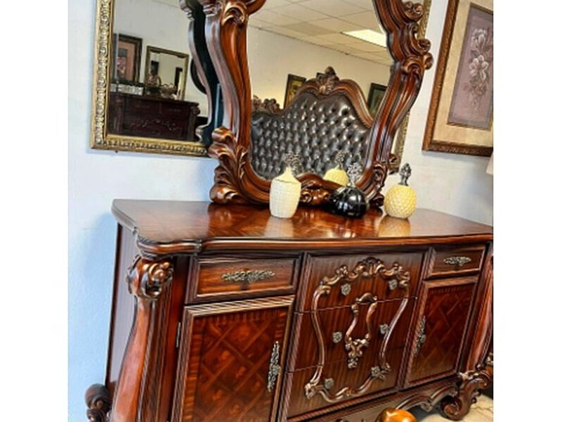 Vannity madera dormitorio vintage