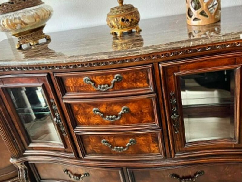 Mueble cajoneras chocolate madera