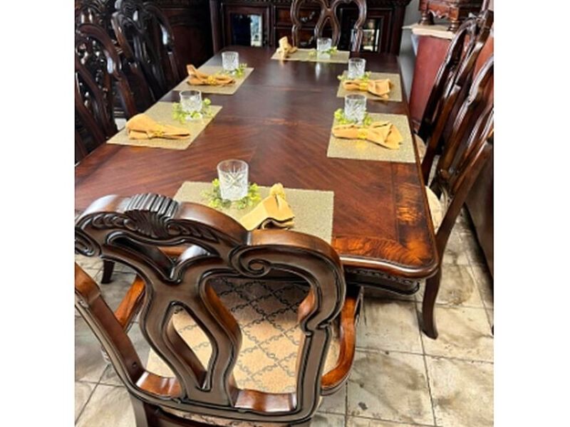 Comedor rectangular 6 sillas vintage