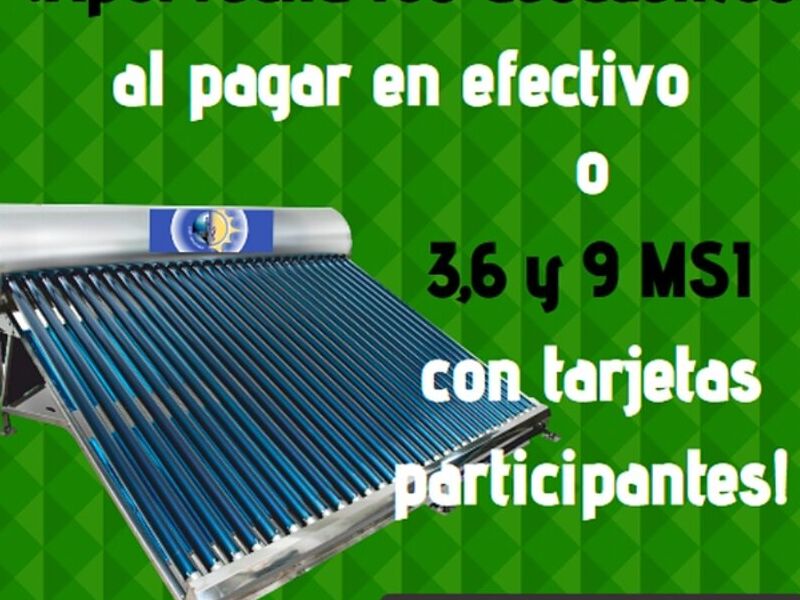 Calentador solar 30 tubos-Guadalajara