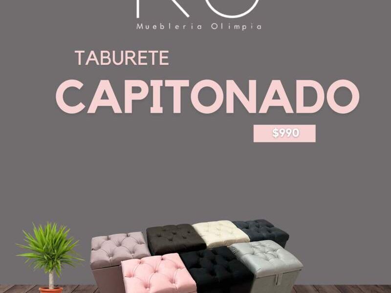 Taburete Capitonado Morelia 