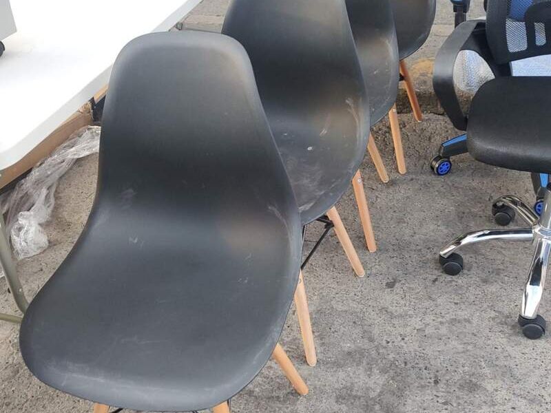Juego 4 Sillas Decorativas Grises Morelia