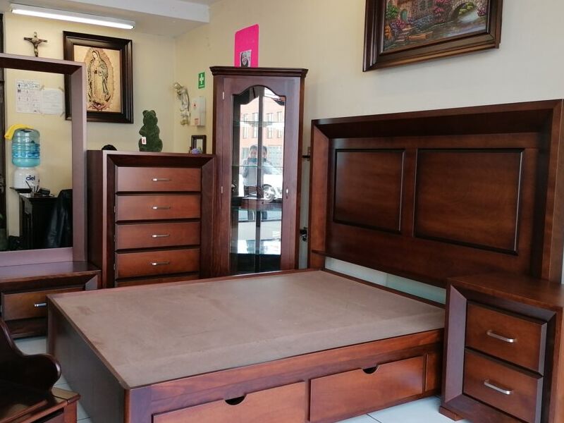 Cama Madera Individual Madera Morelia 