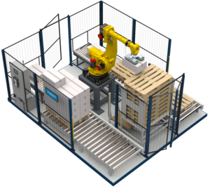 Robots de paletización industrial